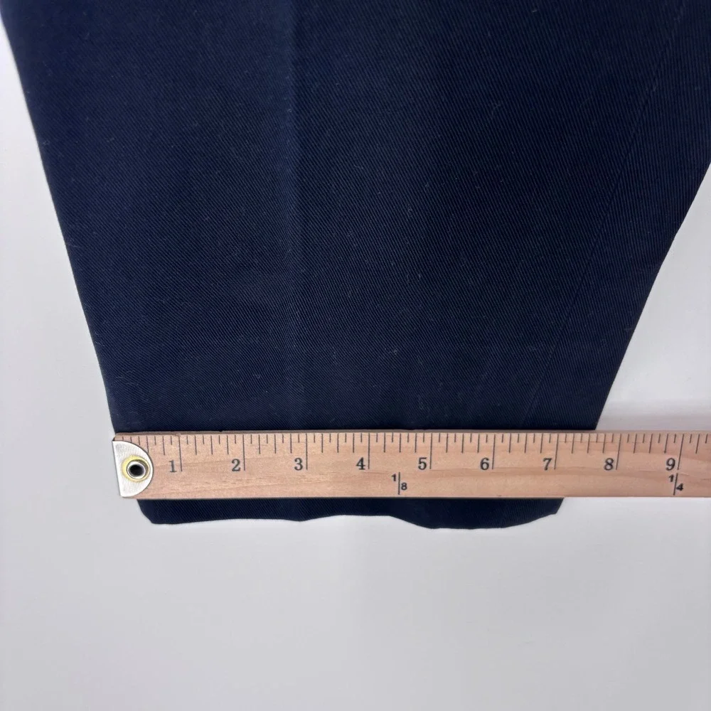 Tom Ford Dress Pants Men 32x30 (Tag 50) Navy Blue Cotton Cashmere Designer Italy